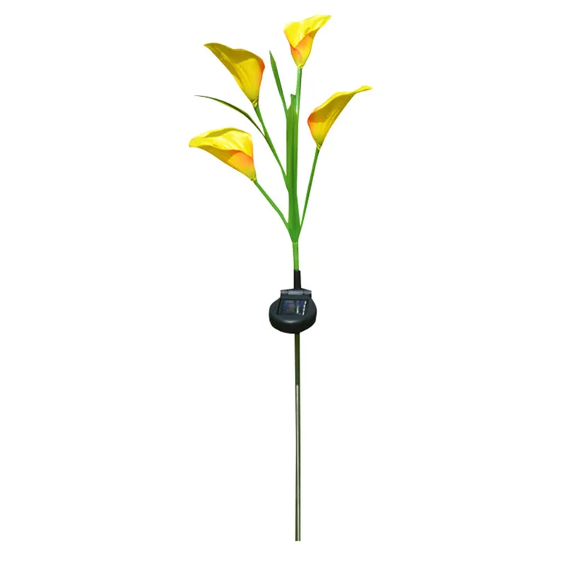 2Pcs Solar Garden Flower Lights Multi-Color Calla lily Flower Light Outdoor Decoration Home Decoration Lamparas 35FY2203