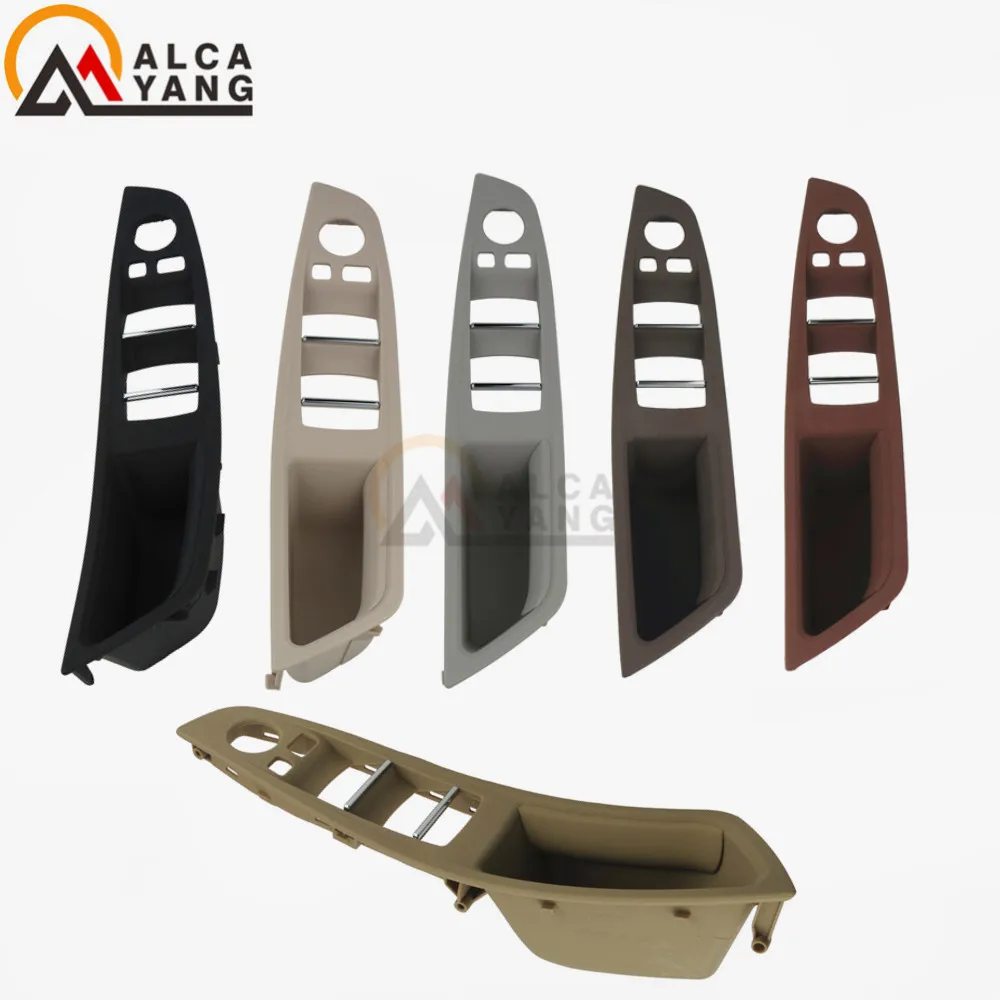 Best 1pcs For BMW 5 series F10 F11 F18 Left Hand Drive LHD Gray Beige Black Car Interior Inner Door Handle Panel Pull Trim Cover