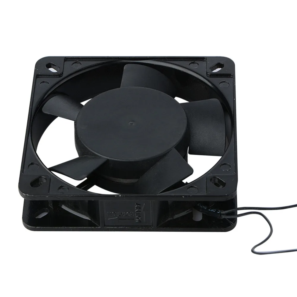 Черный 120x120x25 мм 2 провода 0.1A AC осевой 220 240 в металлический промышленный охлаждающий вентилятор P15