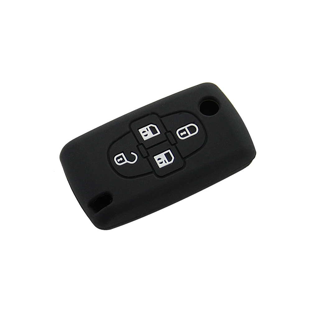 OkeyTech набор силиконовых Защитных Оболочек для автомобиля Peugeot 1007 Citroen C8 4|fob cover|car key
