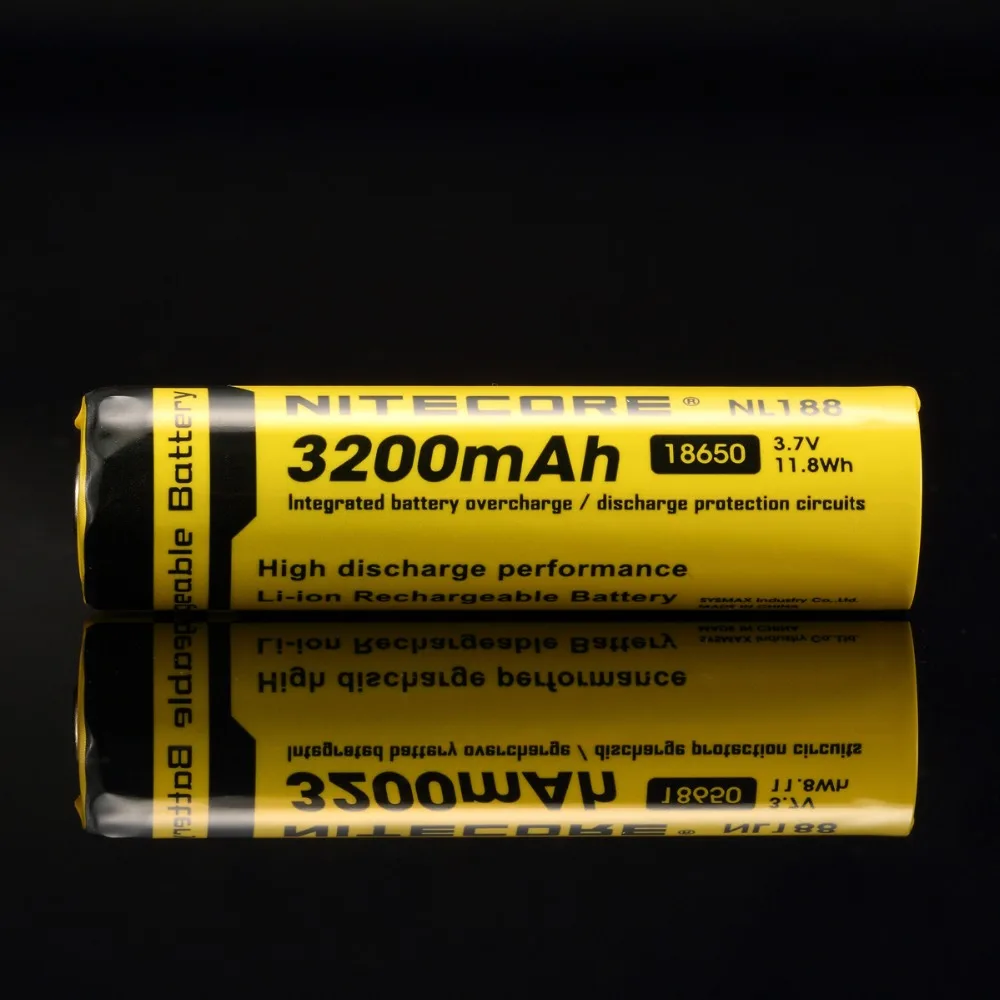 Оригинальный NITECORE NL188/NL1832 18650 3200mAh 3 7 V 11.8Wh литий ионный аккумулятор с кнопкой