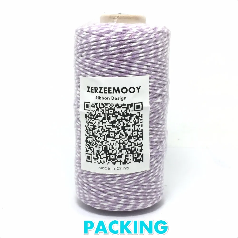 Zerzeemoy 8ply 1 ~ 5 мм 100 ярдов/катушка для Пекарского шпагатора шпагат ремесла 24