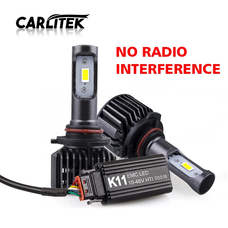 CARLitek CSP Led HB3 HB4 автомобильный светильник без радиопомех 9006 9005 автомобильная лампа