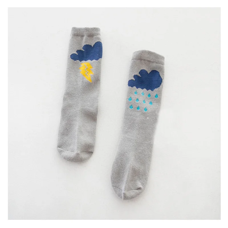 Toddler-knee-high-sock-Baby-Boy-Girl-Socks-anti-slip-Cute-Lightning-clouds-Skid-Resistance-leg-warmers-For-newborns-infantile-3