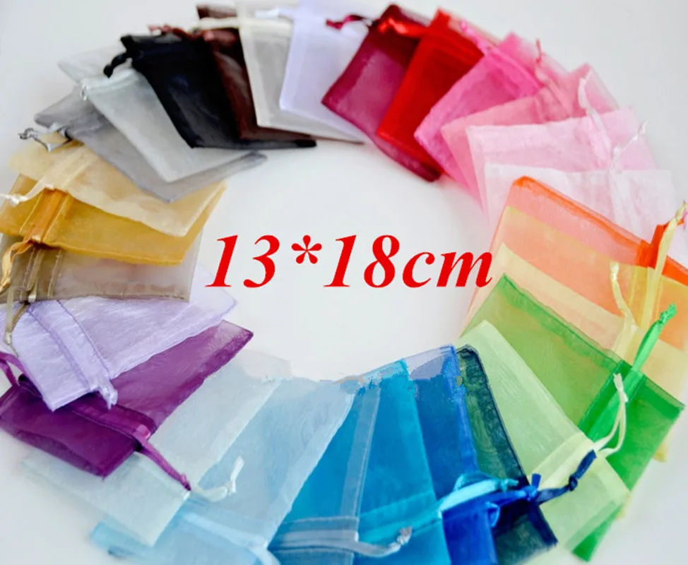 Wholesale Organza Bag 13x18 cm Jewelry Packaging Display Pouches