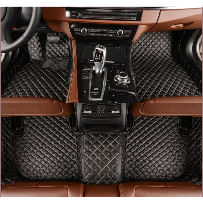 LUNDA car floor mats for Ford Edge Escape Kuga Explorer Fiesta Focus Fusion Mondeo Ecosport car styling Custom floor mats
