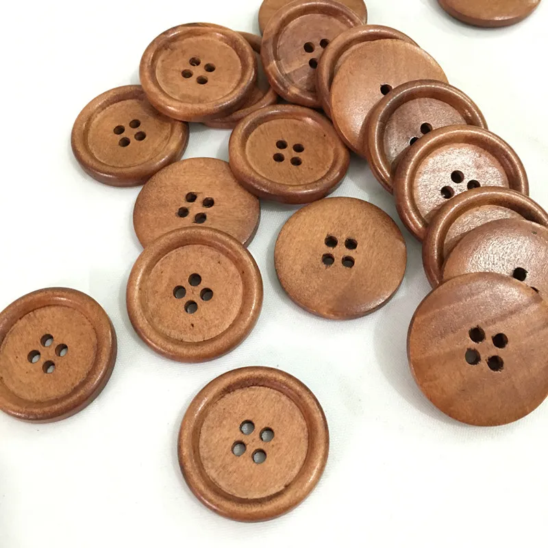 25 шт. деревянные пуговицы в стиле ретро 30 мм|wooden button mm|wooden buttonsbuttons for craft |