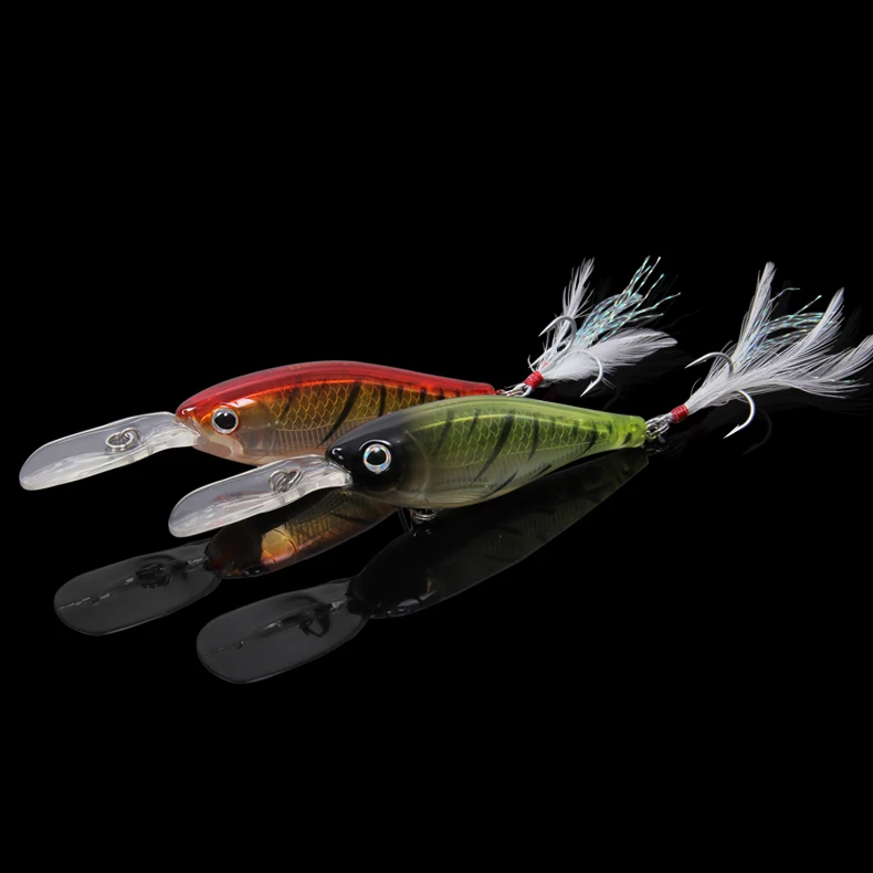 

Fishing Lure 5 Colors Trulinoya DW36 80mm 13g 2.1-4.5m Minnow Wobblers Shad Hard Bait with VMC Hooks 3D Eyes Laser Body