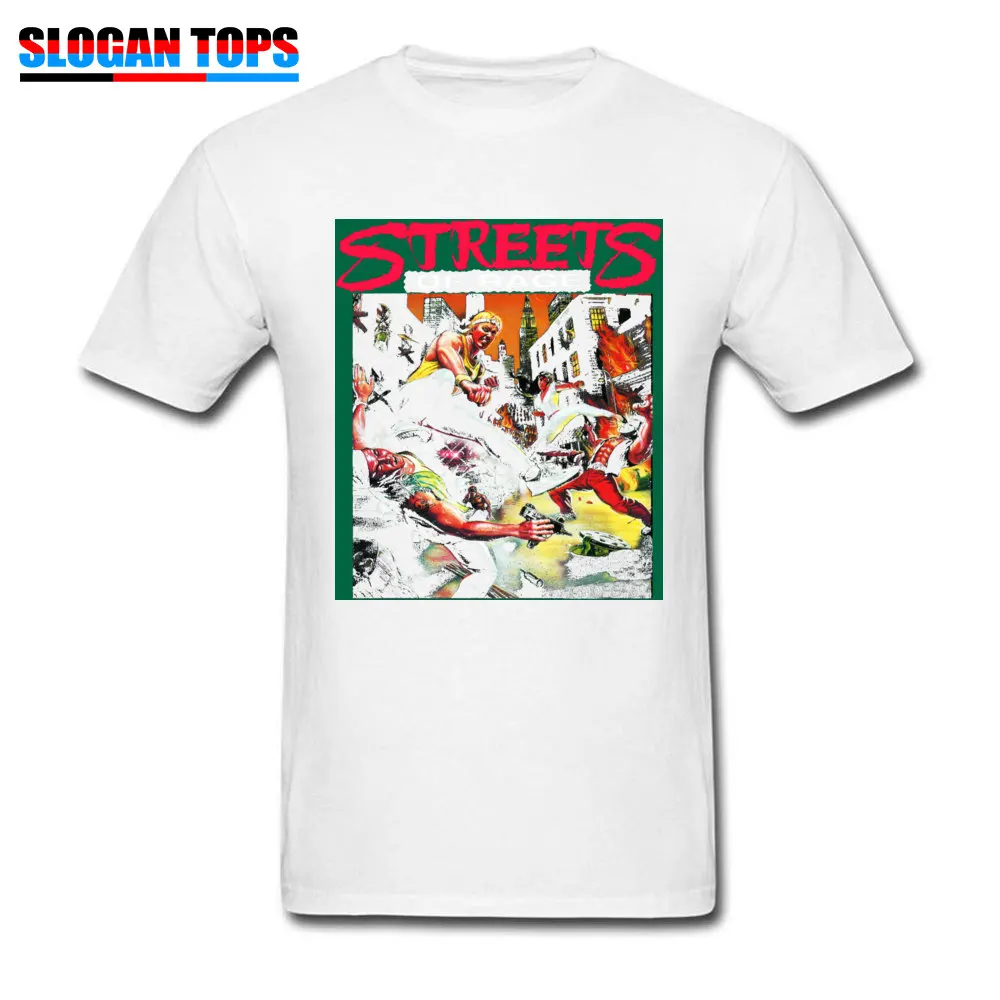 Family Custom Design Short Sleeve Thanksgiving Day Tops T Shirt Hot Sale O Neck 100% Cotton Tops Shirt Mens T-Shirt Streets of Rage cover art 5251 white