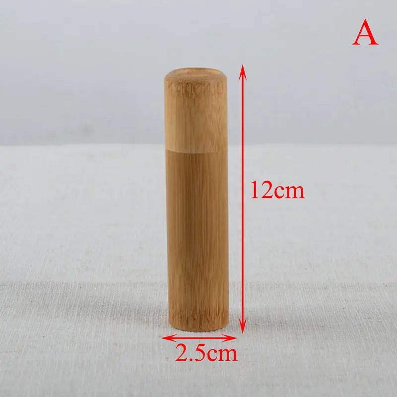 1pc Natural Bamboo Tube For Toothbrush Eco Friendly Travel Case Hand Made 21cm Bamboo Toothbrush Tube Portable Travel Packing airtight container