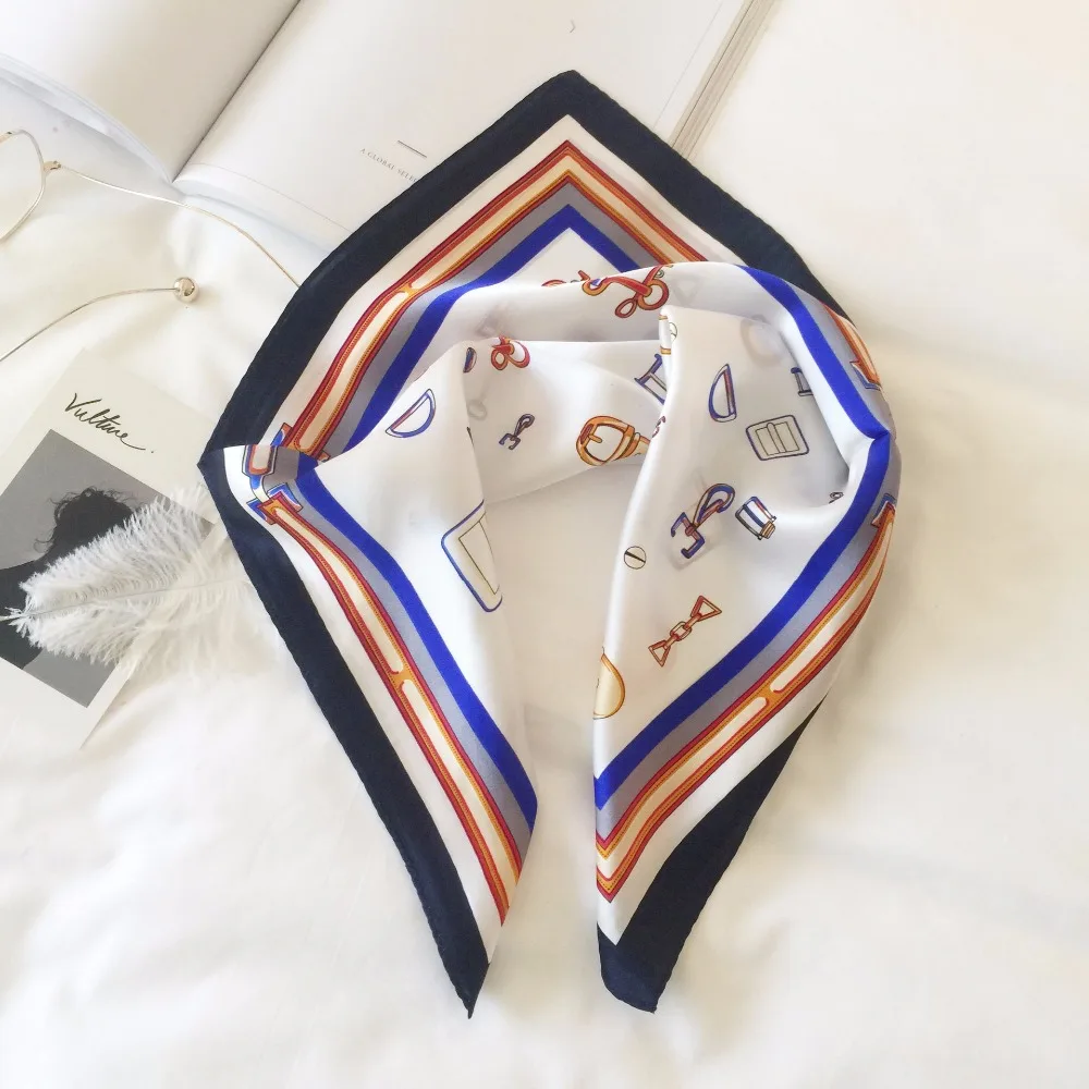 

100% Real Genuine Silk Scarf Luxury Stylish Natural Silk Stewardess Scarf Gorgeous Decoration Wraps Lady's New Square Bufandas