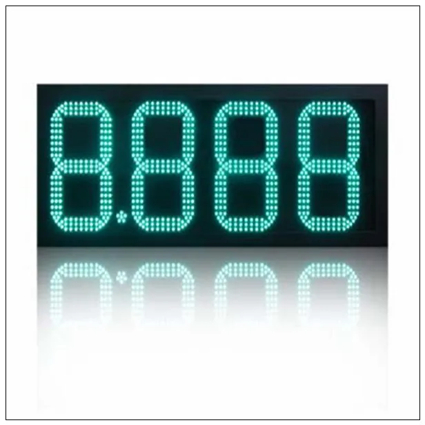 

outdoor waterproof 8'',10",12'',16'',18'',20'',24'',30'' 48'' petrol station Gas\Oil Price Led sign board