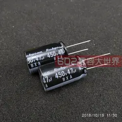 30 шт. Япония рубиновый электролитический конденсатор 450v47uf 450 в BXA 18*31,5 Высокая низкочастотное сопротивление долгий срок службы 105