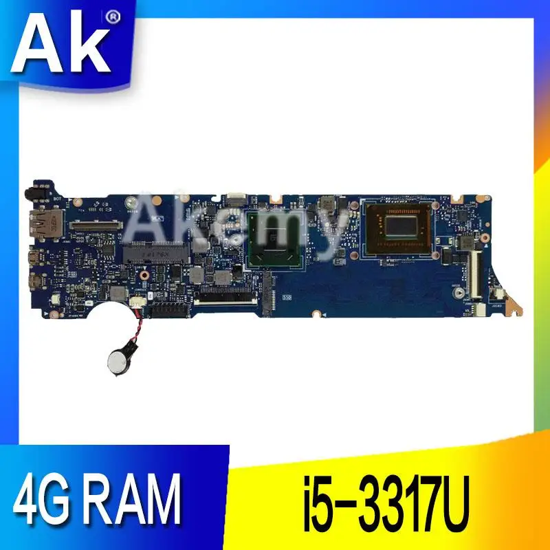 AK UX31A2 محمول اللوحة الأم ل ASUS UX31A UX31 اختبار اللوحة الأصلية 4G RAM i5-3317U REV2.0