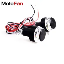 Универсальный Мотоцикл ATV Скутер указатель поворота светильник светодиодный фонарь на руль концы заглушка для рукоятки вставка для Honda Yamaha Сузуки Кавасаки КТМ