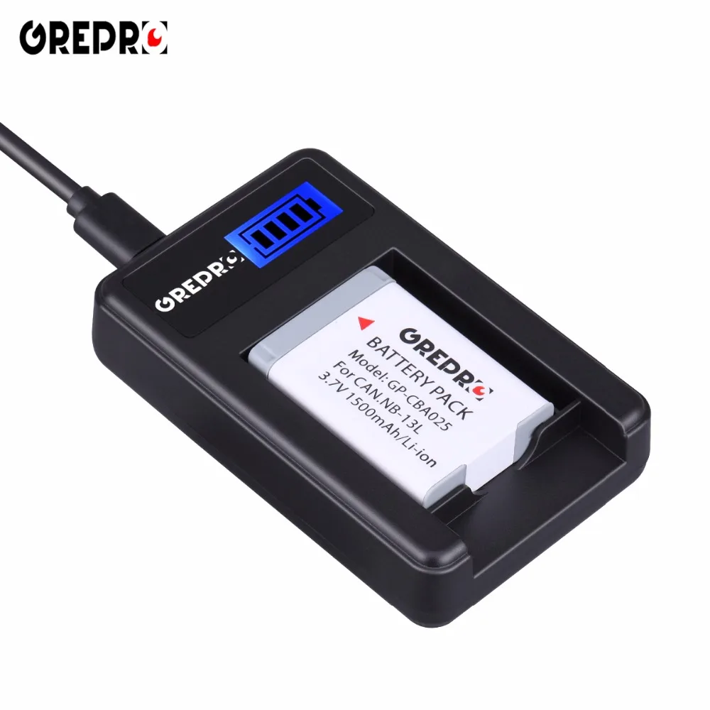

1pcs 1500mAh NB-13L NB 13L Battery+LCD Charger for Camera Canon PowerShot G5 X G5X G7 X G7X G7 X Mark II G9 X G9X SX720 Bateria