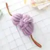 Purple Ванной душевая губка для отшелушивания сетки щетка пуф ванна душ круглая губка Чистый L514 - Цвет: Purple