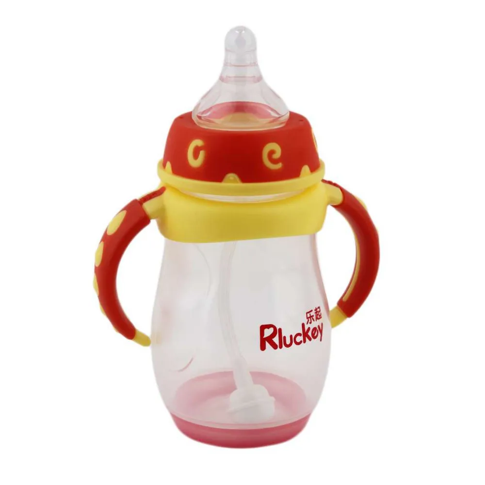 НОВАЯ безопасная бутылка для питьевой воды для новорожденных детей, 280 мл, чувствительная к температуре бутылка с ручкой