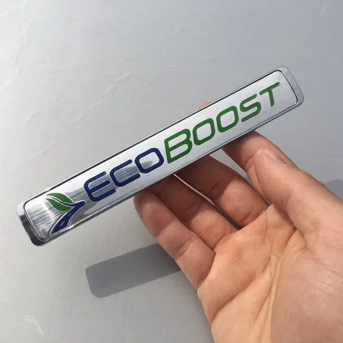 1 шт. 3D ABS Ecoboost эмблема значок Спортивная Автомобильная наклейка хромированная наклейка для Ford Focus 2 3 4 Fiesta Kuga Escape Mondeo Автомобильный Стайлинг - Название цвета: ECOBOOST