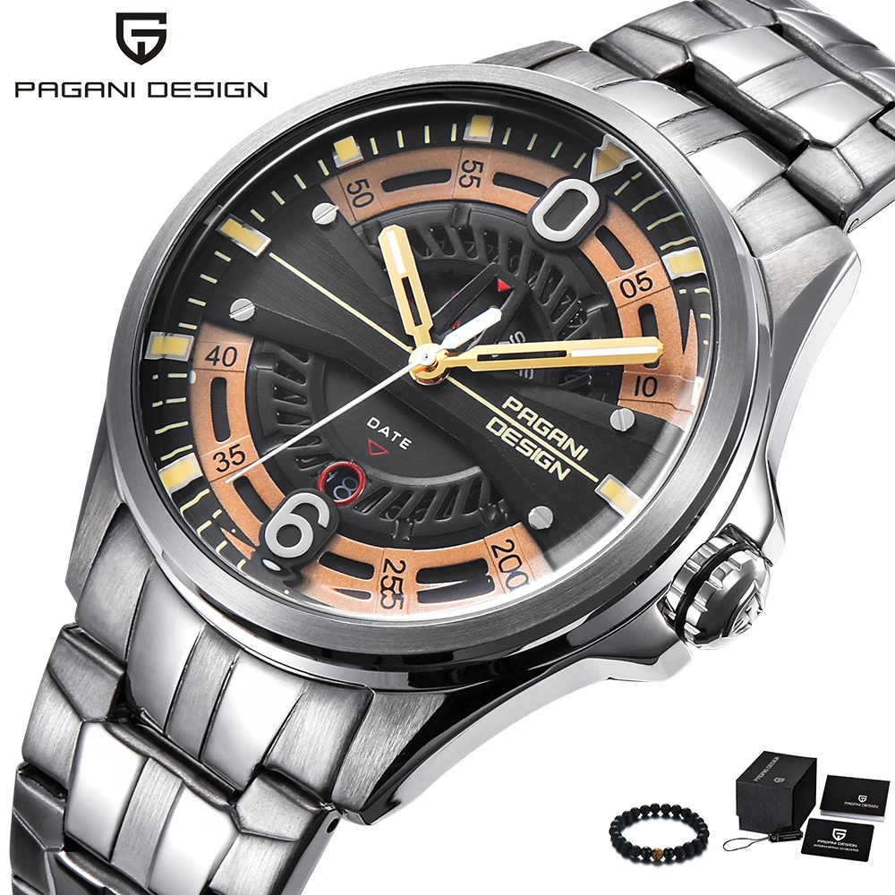 PAGANI Design Top Luxury Brand Watches Mens Stainless Steel Band Fashion Business Quartz Watch Wristwatch Male PAGANI Design Top Luxury Brand Watches Mens Stainless Steel Band Fashion Business Quartz Watch Wristwatch Male