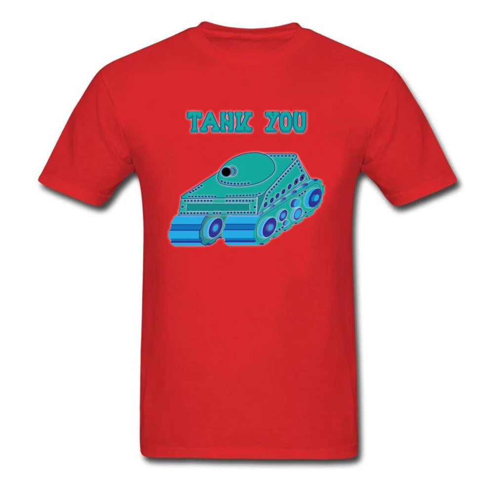 Printed thank you T-Shirt On Sale ostern Day Short Sleeve Round Neck Tops Tees Pure Cotton Men Design Tee Shirts thank you red