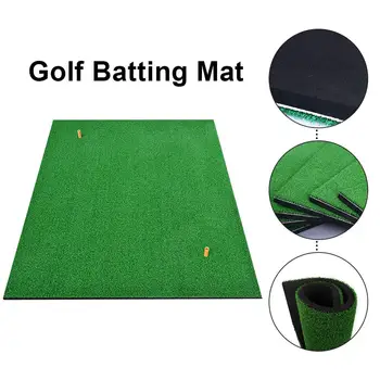 

Portable Golf Mat 30x90cm Residential Practice Hitting Mat Rubber Tee Holder Personal Practice Pad Swing Ball Carpets Golf Sport