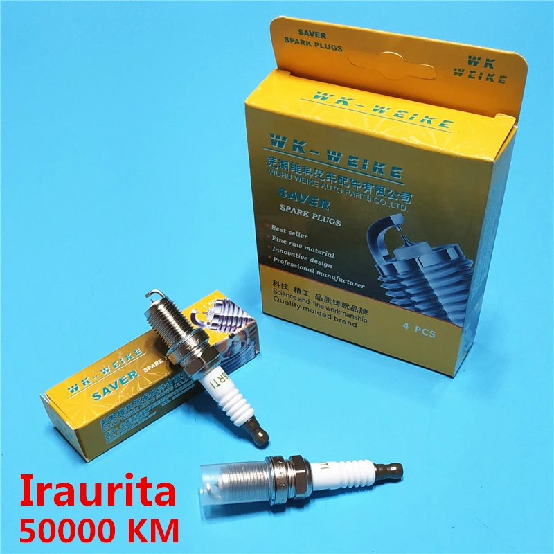 4 PCS For AUDI A4 B5 B6 B7 Iridium Alloy Spark Plug Iraurita Spark