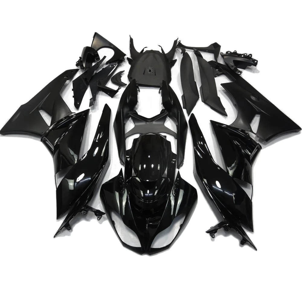 

For Kawasaki Ninja 636 ZX6R 2009 - 2012 Full Bodywork Fairings Injection Molded Advanced UV light Full Gossy Black ZX-6R ZX 6R
