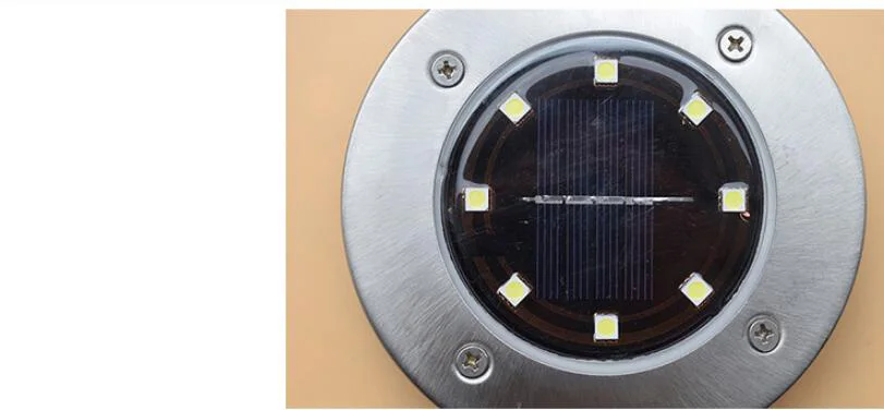  Solar Light 8 LED Bulb Solar Lamp for Outdoor Lawn Lamp Ground Lamp Street  Pathway Lawn Yard Garden LED Light Decoration (3)
