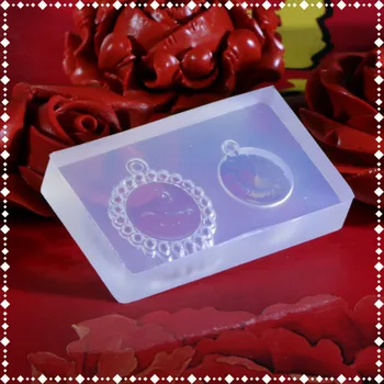 

GLADZGT gem Liquid silicone mold DIY resin jewelry pendant necklace pendant lanugo mold resin molds for jewelry