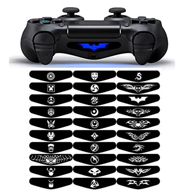 30 шт./лот СВЕТОДИОДНАЯ световая панель наклейка для PlayStation 4 контроллер PS4 геймпад