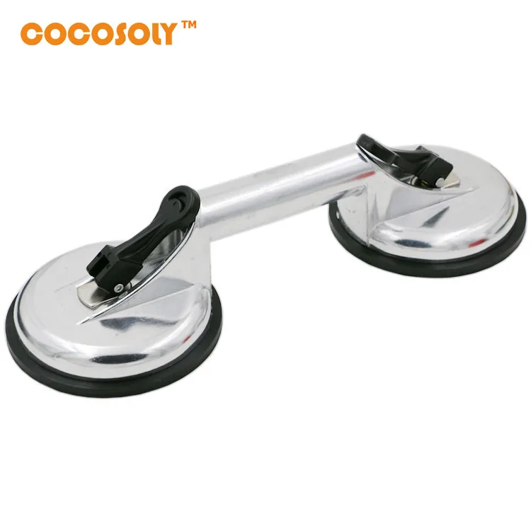 Buy Cocosoly Heavy Duty 118mm Aluminum 2 Cups Claw Glass Suction Plate Sucker
