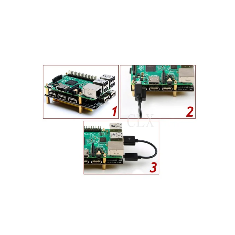 Новое поступление USB UHB плата расширения+ 3800 mAh литиевая батарея для Raspberry Pi 3 Model B/Pi 2B/B+/A+/нулевой Модуль платы