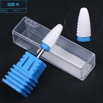 

1Pc Blue BT001-M Ceramic Nail Drill Bit Mill Cutter For Electric Manicure Drill Manicure Accessory Remove Acrylic Gel Polish