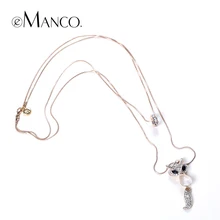 Lindo zorro animales Colgantes collares declaración para las mujeres eManco marca nueva aleación de zinc accesorios de joyería de moda NL10217