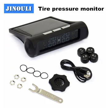 

Smart Car TPMS Tyre Pressure Monitoring System Solar Power charging Digital LCD Display Auto Security Alarm Systems