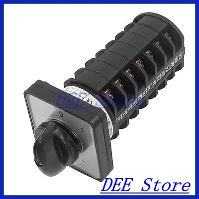

AC 660V 10A Self Locking 0-1 Two Position Cam Combination Changeover Switch
