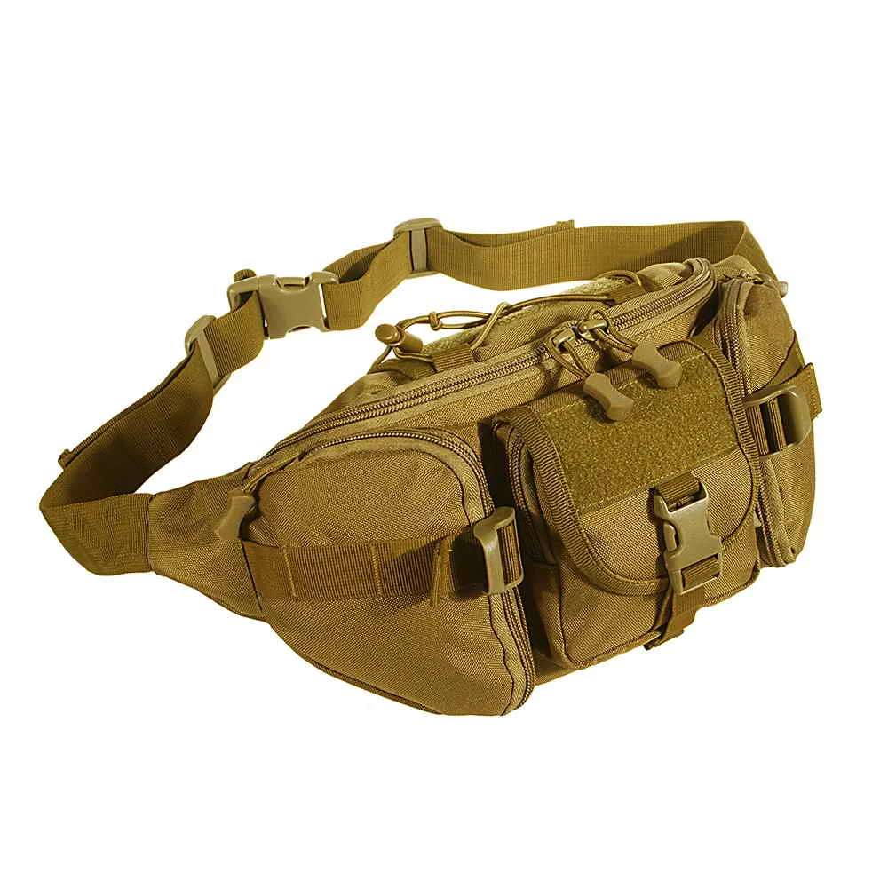 Тактическая поясная сумка, военная поясная сумка, водонепроницаемая поясная сумка, сумка для походов, альпинизма, сумка для улицы - Цвет: CB