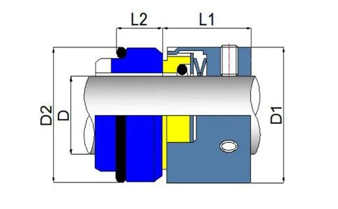 Burgmann как M7N+ G9-38MM SIC/VIT механическое уплотнение