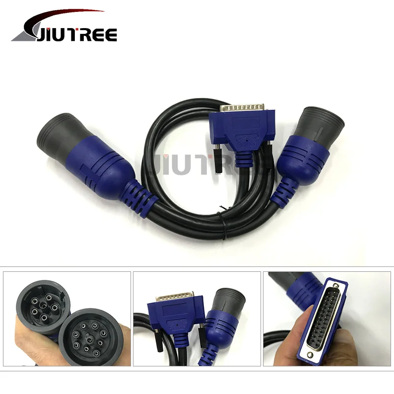

Truck Diagnosis OBDII 6 + 9Pin cable universal diesel truck diagnostic tool for protocol adapter 5