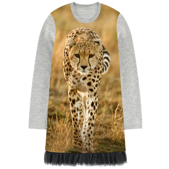 toddler Girl Dress Children Dresses Animals leopard print baby Costume