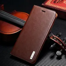 For iPhone Case Luxury Genuine Leather Flip Cover With Rubber Case for iPhone 6 6S/Plus iPhone 7/Plus Magnetic Cover