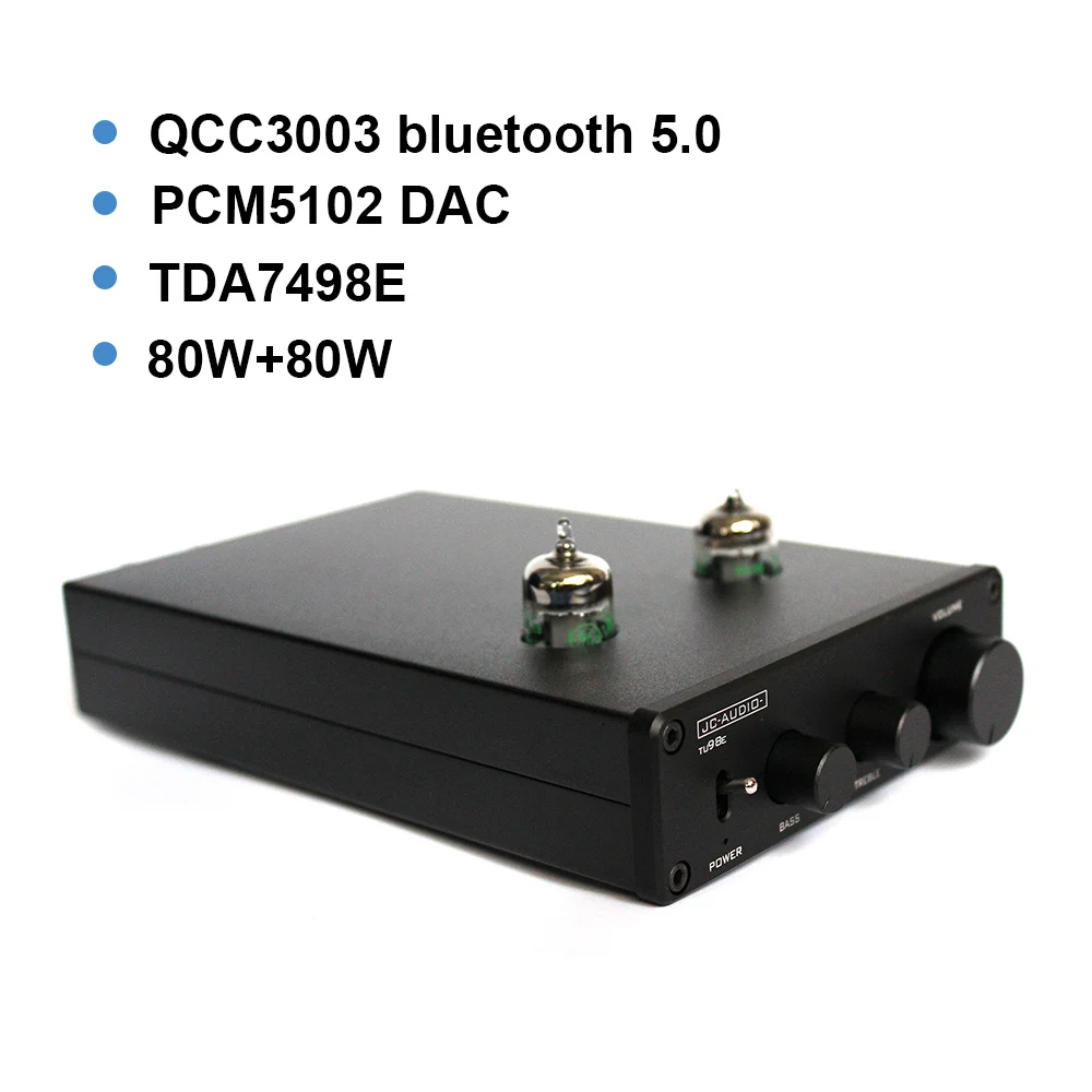 QCC3003 Bluetooth 5,0 TDA7498E streo усилитель платы 80 Вт* 2 6j1 ламповый декодер Tone Preamp PCM5102A аудио усилитель DC 36 В T0102