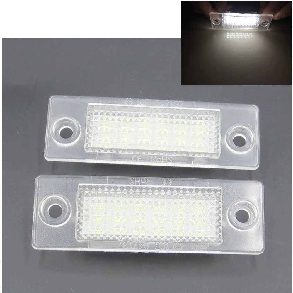 CYAN SOIL BAY 18smd LED License Plate Light font b Lamp b font for Volkswagen VW