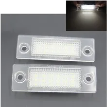 Голубой почвы Bay 18smd светодиодный Номерные знаки для мотоциклов лампа для Volkswagen VW Caddy Гольф Jetta Touran Passat Skoda Superb транспортер T5