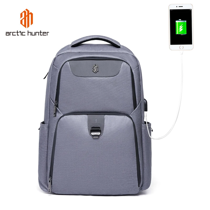 

ARCTIC HUNTER New Huge Capacity Waterproof Usb Charging Laptop Backpack 17 Inches Travel Bag For Men