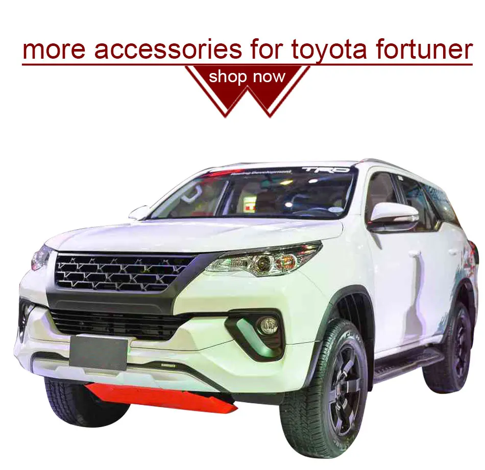 Автомобильные аксессуары ABS матовая Черная передняя решетка для Toyota Fortuner Hilux SW4