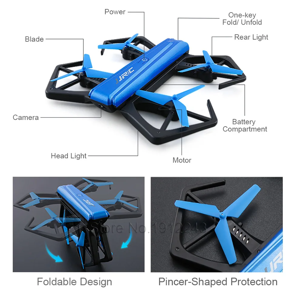 JJRC H43WH дрона с дистанционным управлением Камера HD 720P WI FI приложение Управление