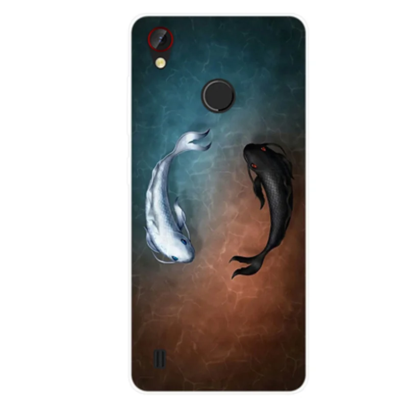 Модный мягкий силиконовый чехол для телефона ZTE Blade A4 с рисунком из мультфильма