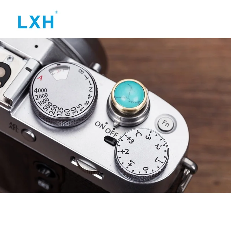 LXH 2 PACK Black Red Convex Soft Release Button Finger Touch Fits Any Standard Threaed Release Compatible With Fujifilm X100F X100T X100S X-PRO1/2